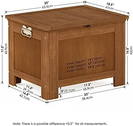 

Tioman Outdoor Hardwood Storage Box, Natural