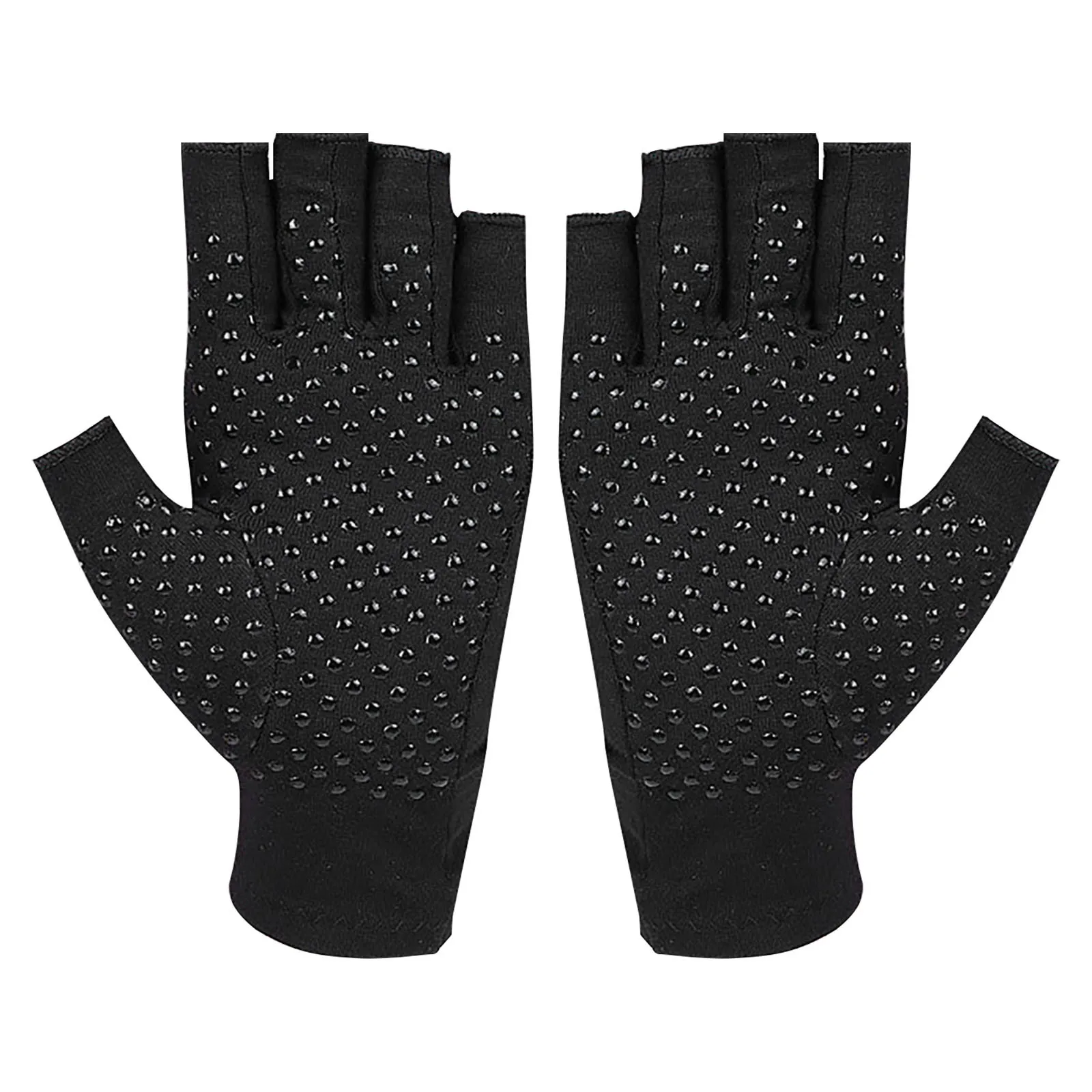 

Fingerless gloves For Men & Women Arthritis Pain Carpal Tunnel Non-slip Dot Glue Gloves Relieve Compression Glove motorcyclist
