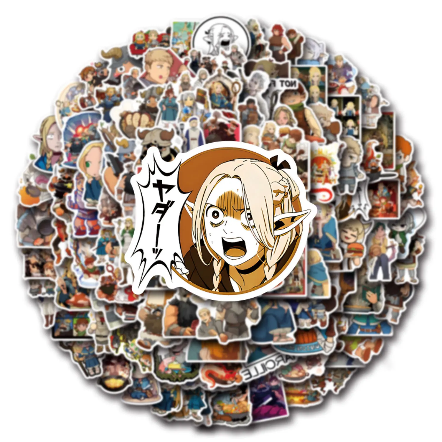 Наклейки с изображением вкусных в подземелье 10/30/55/110 шт.