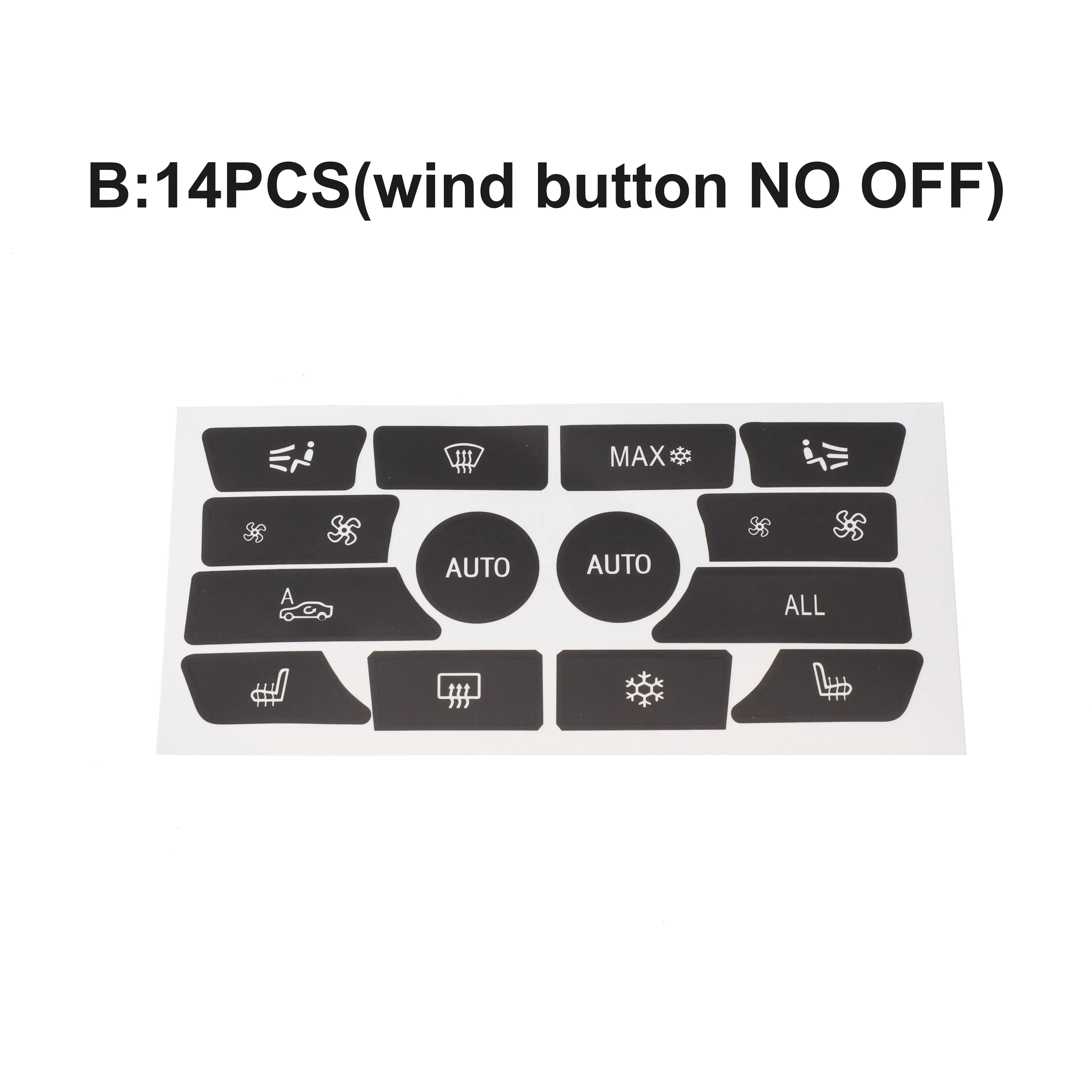 Наклейка на кнопку высококачественная матовая черная наклейка панели