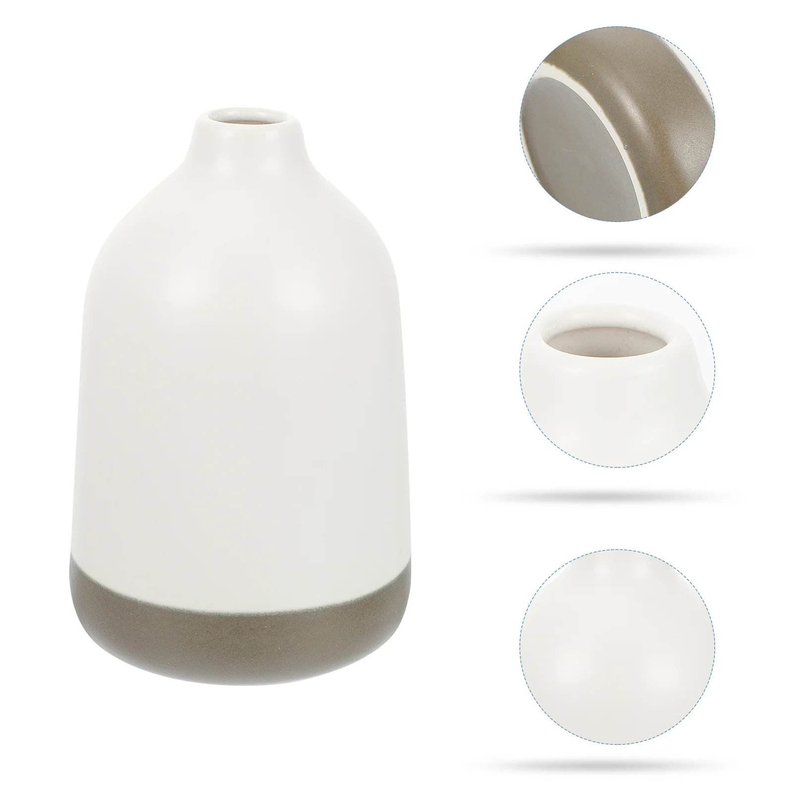 

1pc Dining Table Vase Decor Round Shaped Flowerpot Flower Arrangement Container
