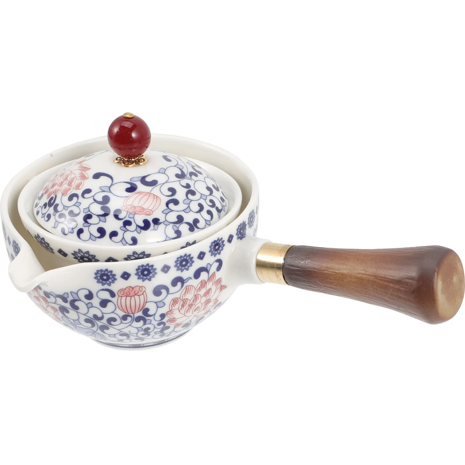 

Tea Teapot Kettle Pot Ceramic Maker Side Chinese Retro Kyusu Handle Rotating Loose Filter Stovetop Vintage Gongfu Japanese