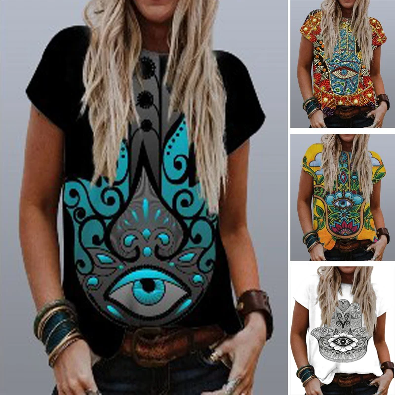 

Футболка женская с 3D-принтом, винтажный кроп-топ, модная повседневная базовая одежда в стиле Харадзюку, уличная одежда с графическим принто...