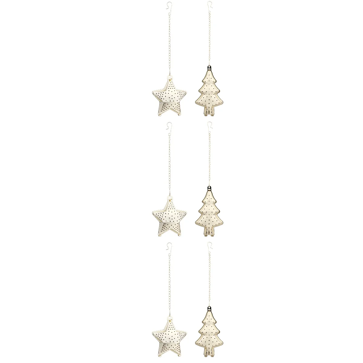 

Tea Infuser Strainer Loose Filtermesh Christmas Star Seeper Leaf Stainless Fine Filters Reusable Percolator Steelteapot Steeper