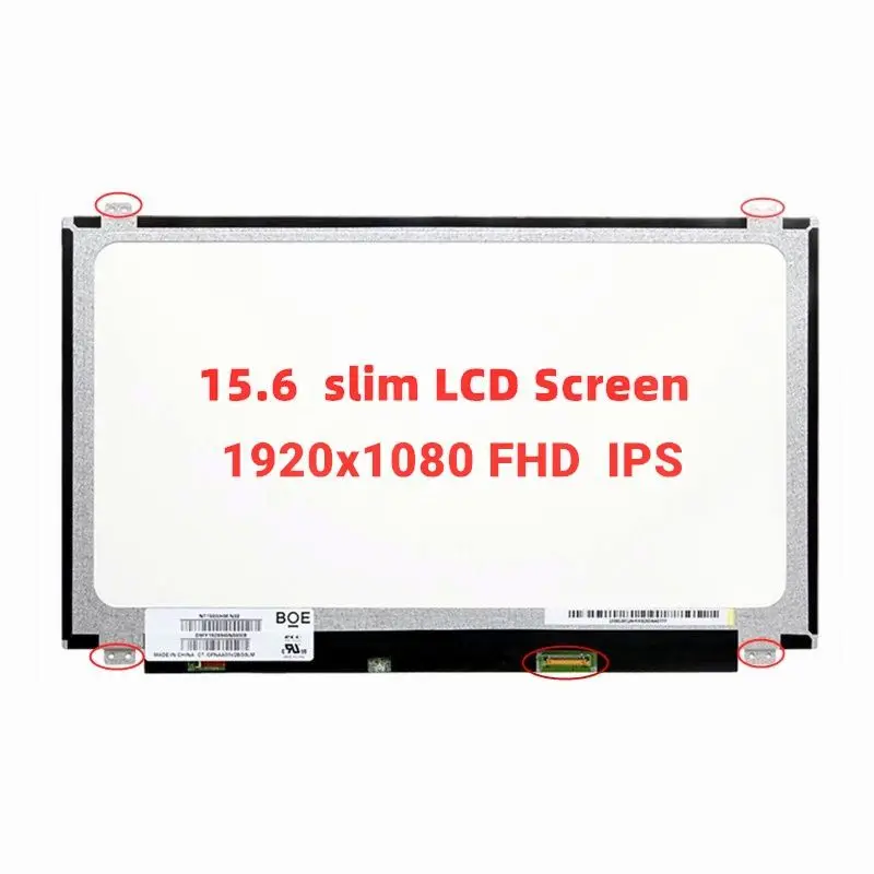 

15.6" Slim FHD IPS LCD Screen NV156FHM N42 LP156WF6 SPK1 K6 For Thinkpad P50 P51 P50S E560 E565 E570 E575 L570 L560 L590 L580