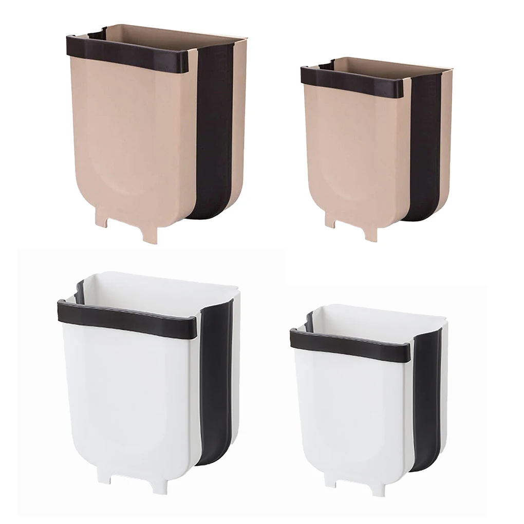 

New product foldable kitchen trash can kitchen cabinet trash door hanging trash can car trash can toilet garbage waste storage