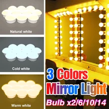 LED Makeup Mirror Lamp Dressing Table Fill Light Bathroom Vanity Light Bulb For Decoration Bedroom Stepless Dimmable Nightlight