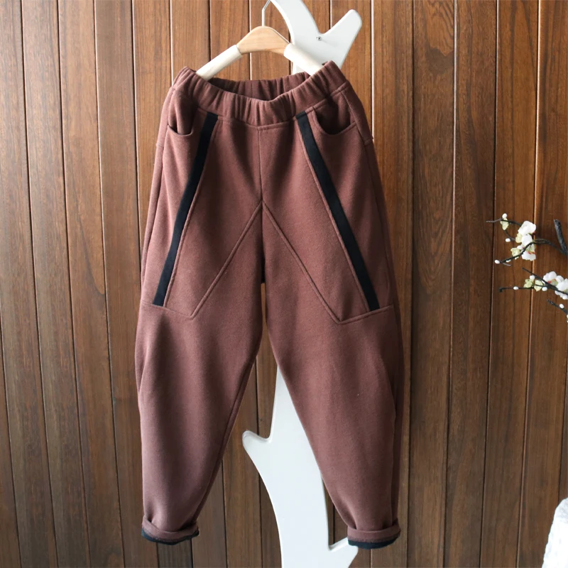 Брюки-султанки женские с эластичным поясом