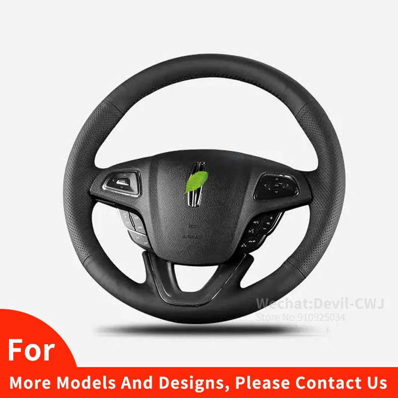 

Alcantara Suede Leather for Lincoln 2015 2016 2017 2018 MKX MKZ Grip Steering Wheel Cover Auto Interior Car Accessories
