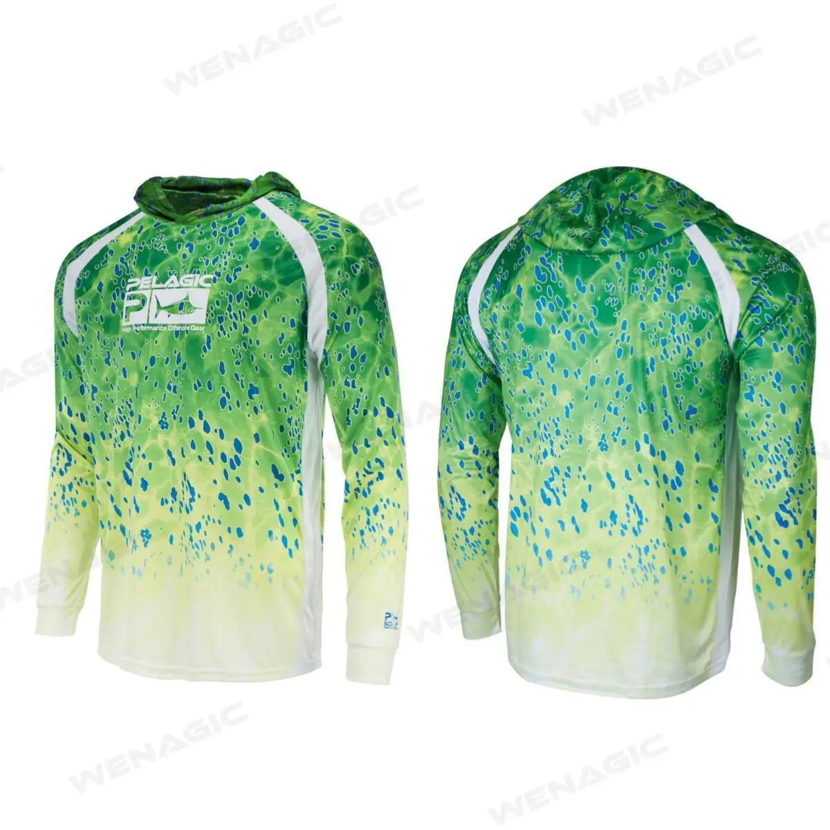 

pelagic Men Hood Fishing Shirt long sleeve Fishing clothing fishing t shirt uv protection fishing shirt Fishing Apparel
