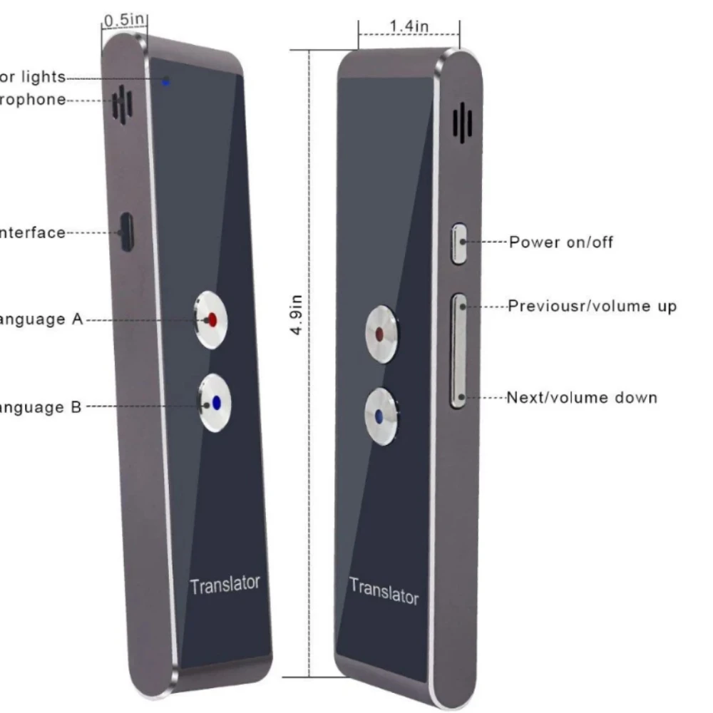 

Shopify Best selling T8 30+ language global voice audio mini translator for business travel learn