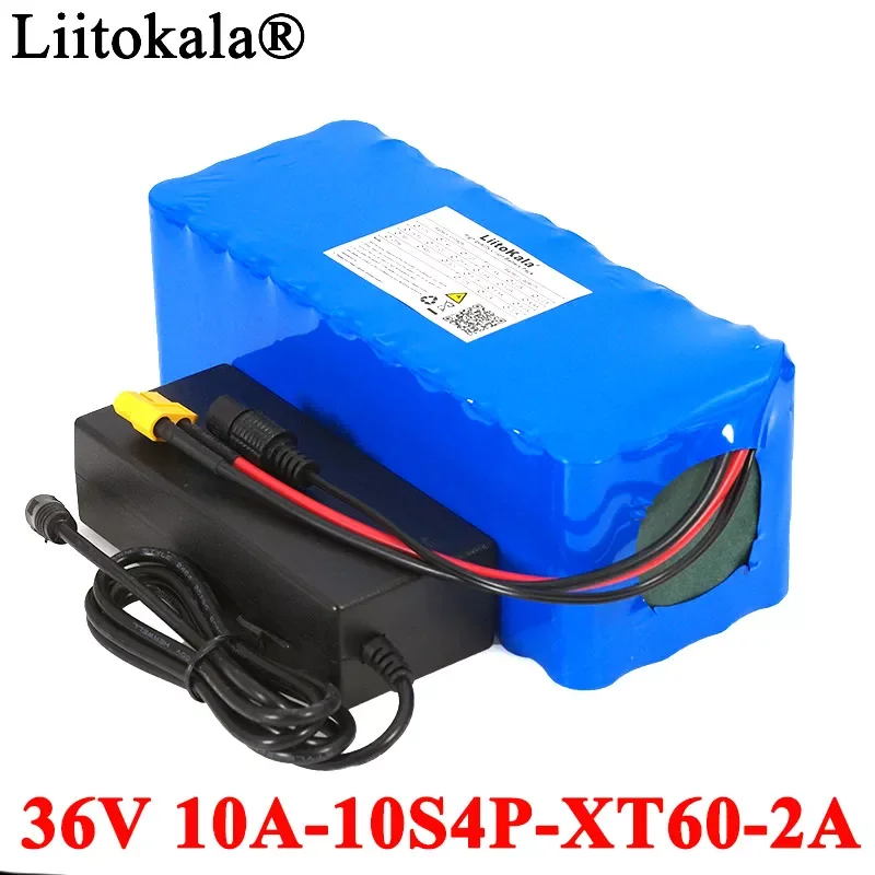 

2023New Liitokala 36V 10000mAh 500W High Capacity 18650 Lithium Battery Balance car Motorcycle Electric Car Bicycle Scooter + 2A