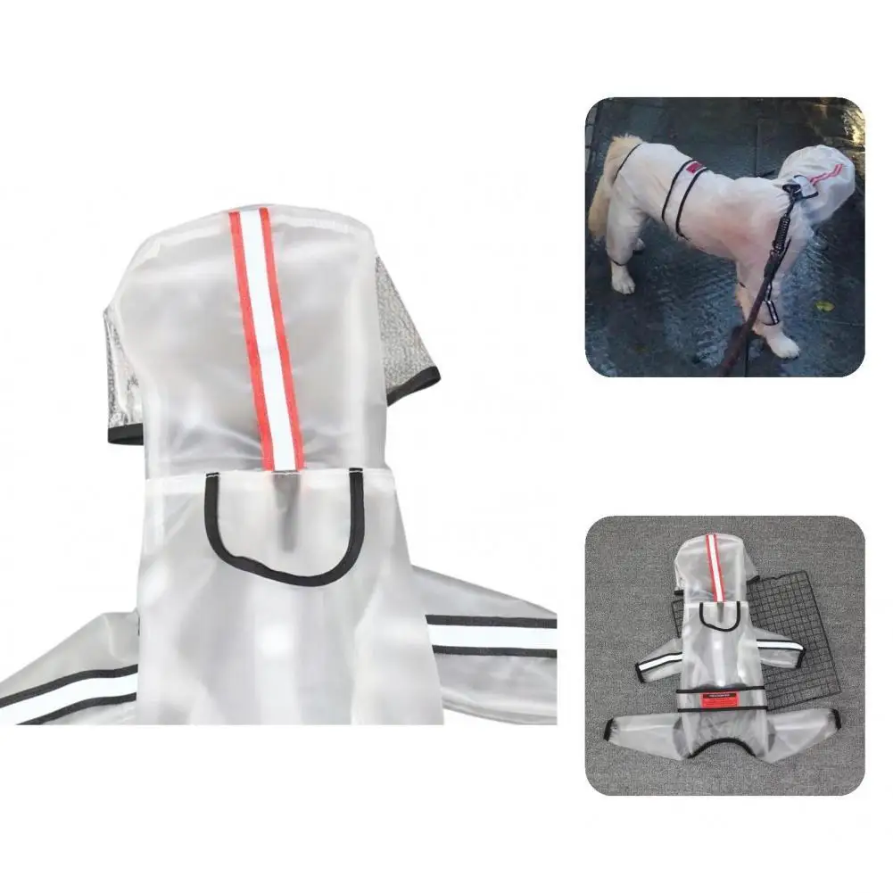 

Dog Raincoat Dog Clothes Transparent Raincoat Light Waterproof Coat for Dogs Pet Cloak Small Dog Cat Teddy Jumpsuit