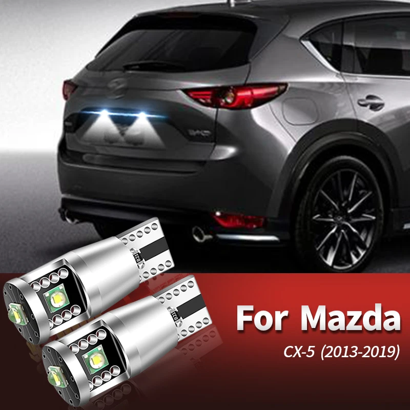 

2 шт. Canbus 12 В белый светодиодный светильник номерного знака W5W T10 для Mazda CX-5 2013 2014-2019, лампы номерного знака, автомобильные аксессуары