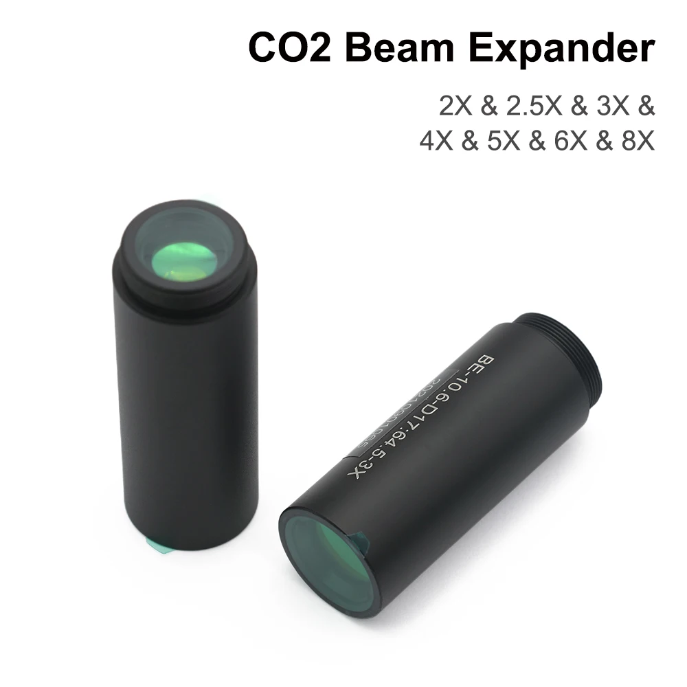 

CO2 Laser Beam Expander 10600nm 2X 2.5X 3X 4X 5X 6X 7X 8X 10X Galvanometer Laser Marking Lenses Optics Beam Expand