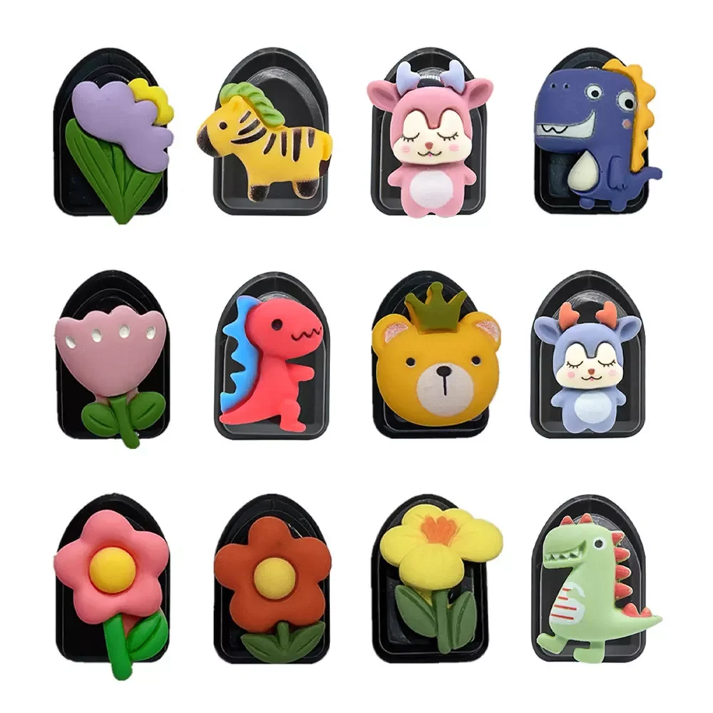 

Cute Cartoon Animal Car Hooks Wall-mounted Sundries Holder Hooks Multifunction Masks Keys Organizer Hanger Hangers Home Decor