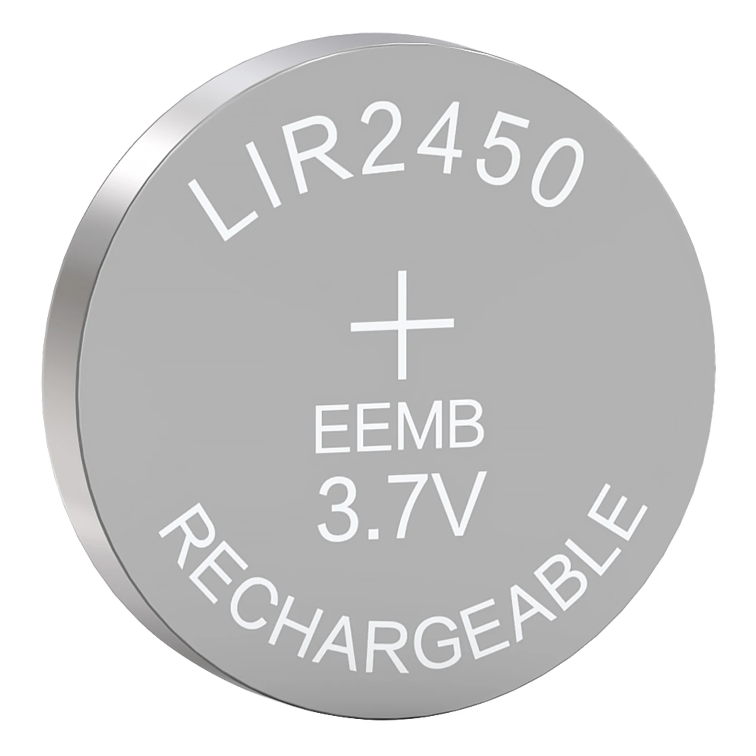 Фото Аккумуляторная кнопочная батарейка EEMB LIR2450 3.6В с зарядным устройством (опционально) - 120 мАч, тип «таблетка», для слуховых аппаратов, брелоков, датчиков №5