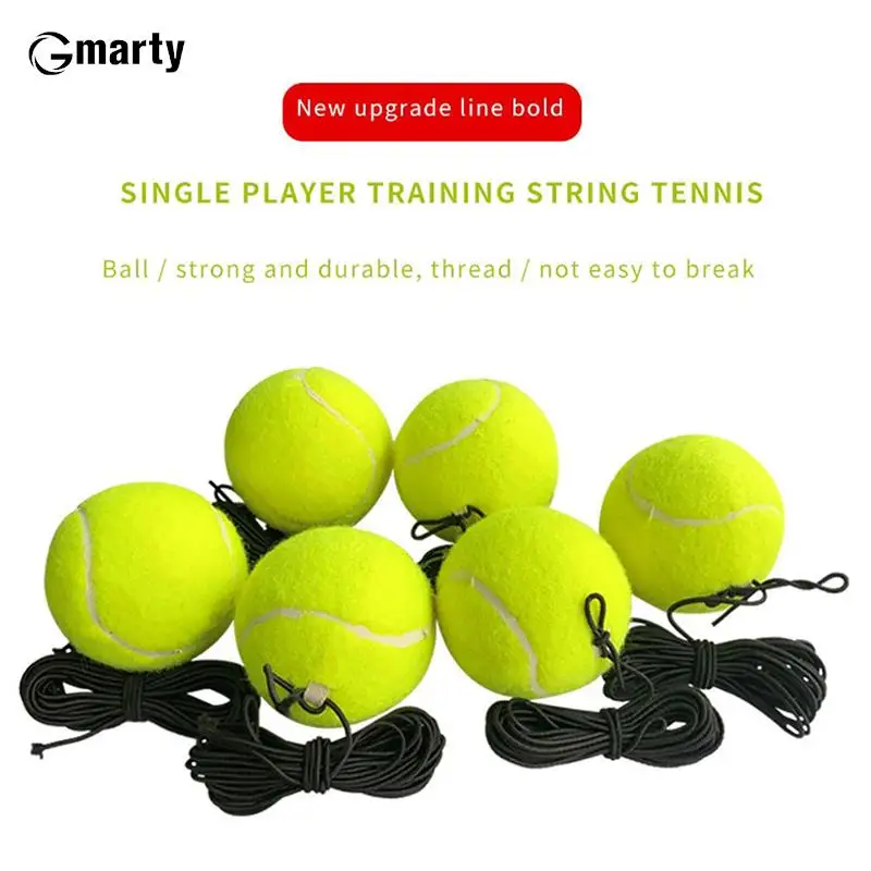 

1/2/5pcs Self-Taught Rebounder Tennis Sparring Equipment Practice Ball Training Tennis Base With Rope Tennis Training Equipment