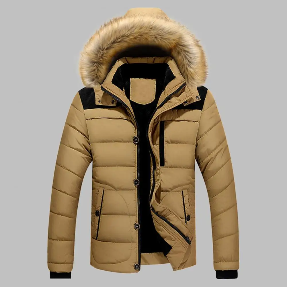 Fabulous Winter Jacket Single-breasted Down Coat Detachable Hat Casual Winter Down Coat  Great Stitching