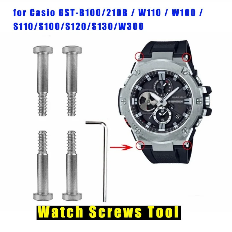 Фотоэлемент для часов Casio винты часов/210B/W110 / W100/S110/S100/S120/S130/W300 ремешок специальный