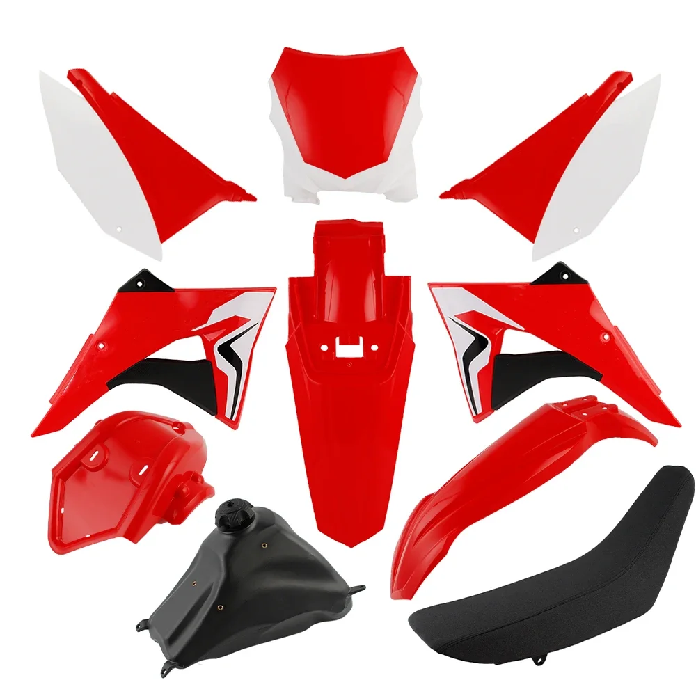 Для Honda Crf 230f Crf230f 2008 + Motorfietsonderdelen Carrosserie Пластиковая лопатка Kuipset Spatbord Luchtkast Номер