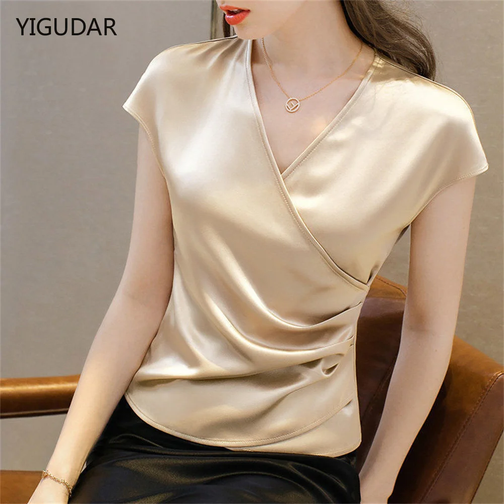 

Fashion Ladies Summer Shirts Women Casual Off Shoulder Blouses Female Short Sleeve Solid Color Tops Chiffon Blouse White Red