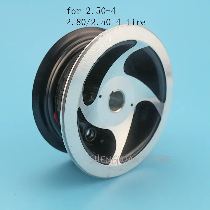 Внутренний диаметр 123 мм 17 мм/19 мм, 5-дюймовый обод ступицы колеса для шины 2,50/2,80-4, для электрического/газового скутера, велосипеда, мини-квадроцикла