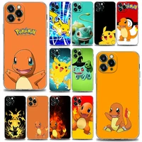 pikachu pokemon charizard phone case for iphone 11 12 13 pro max 7 8 se xr xs max 5 5s 6 6s plus silicone case cover pikachu