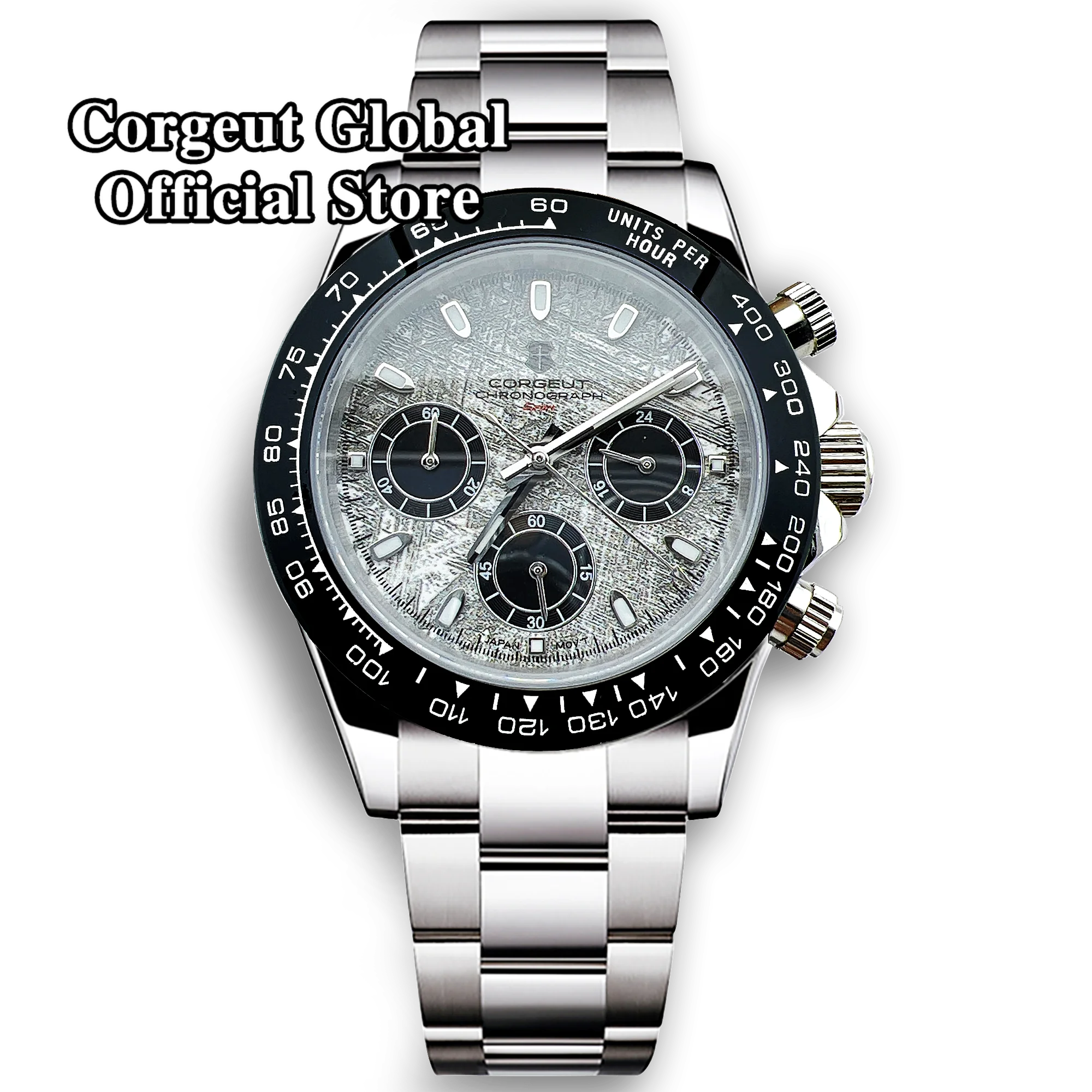 

Corgeut Men Watch Sport 24 hours Multifunction Watches Top Brand Luxury full chronograph Quartz Clock Men Relogio Masculino