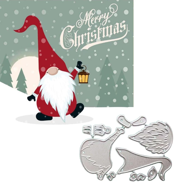 

Metal Cutting Dies Santa Clause Stencils Template for Christmas Valentine's Day Birthday Wedding Scrapbooking