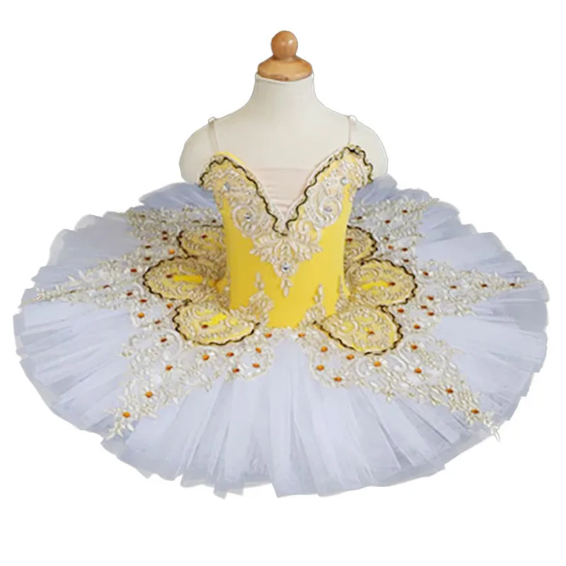 Детская балетная юбка платье для выступлений профессиональное Лебединое озеро