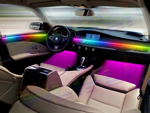 Для BMW F30 F10 F11 F36 F20 Многосценный акриловый светодиодный комплект, предустановки приложения (релакс/вечеринка/чтение), плавное затемнение для универсального настроения