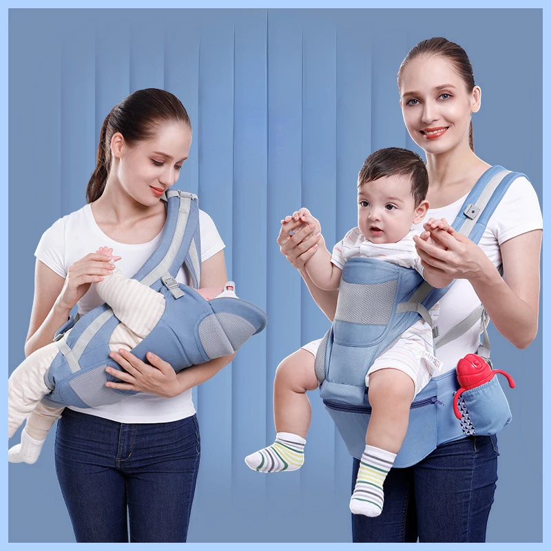 

New 0-48 Month Ergonomic Baby Carrier Infant Baby Hipseat Carrier 3 In 1 Front Facing Ergonomic Kangaroo Baby Wrap Sling