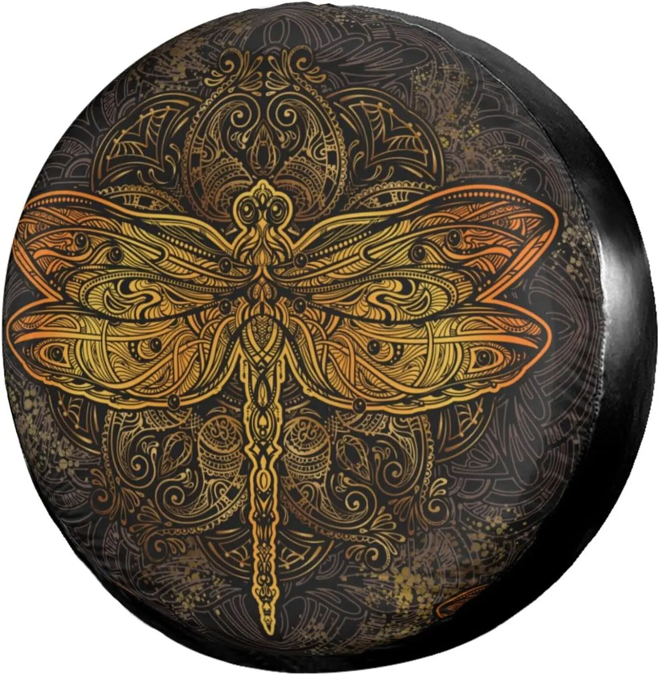 

Чехол для запасной шины Foruidea Mandala Dragonfly, Пыленепроницаемый Чехол для колесной шины подходит для трейлера, домов на колесах, внедорожника и многих транспортных средств, кемпера