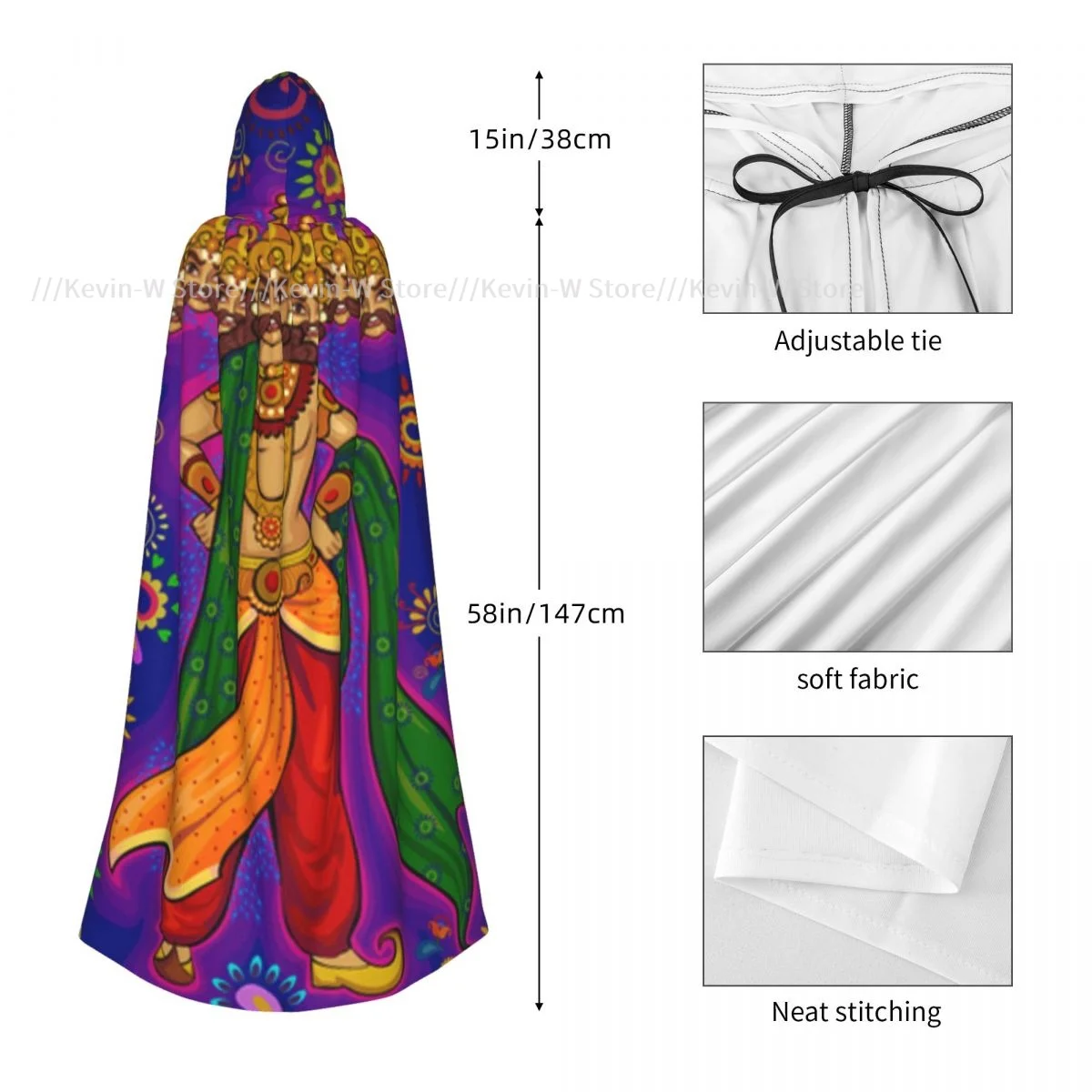 Фотофон с капюшоном индийская счастливая шоссейра средневековый костюм ведьма