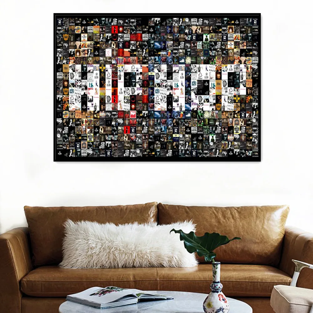 

Hip Hop Rap Band Posters and Prints HARD Metal Rock Music Canvas Paintings Wall Hanging Pictures Wall Sticker Living Room Decor