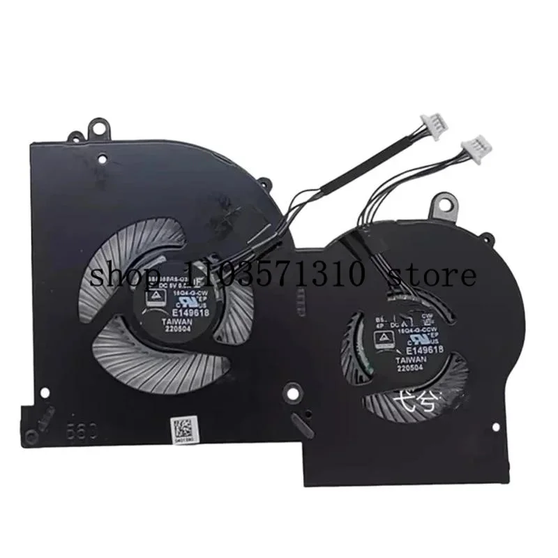 Новый оригинальный вентилятор охлаждения процессора и графического для MSI GS65VR P65