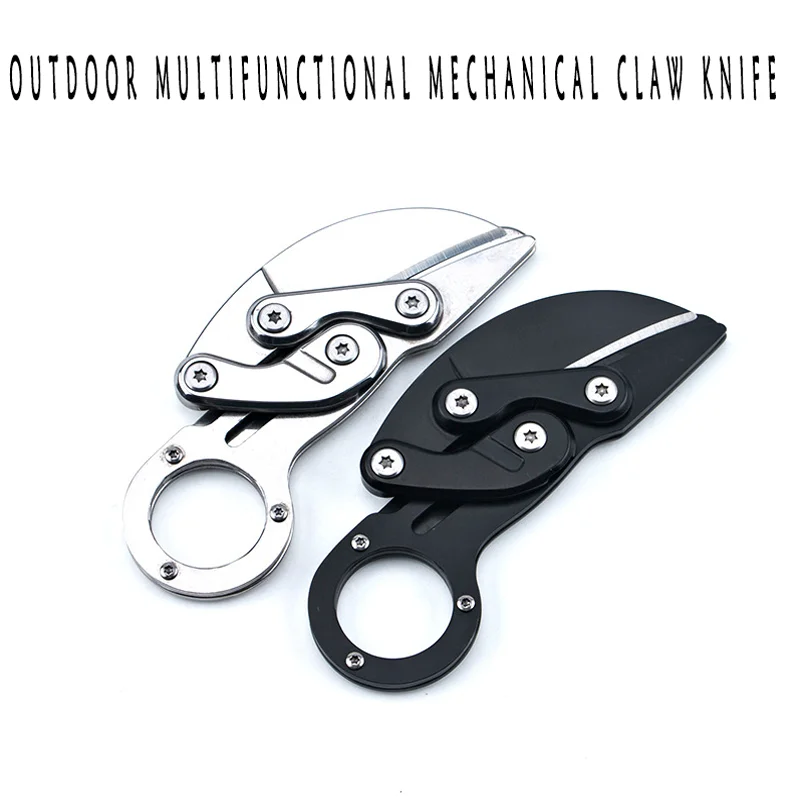 

Outdoor multi-function survival mechanical claw knife folding knife high hardness self-defense portable claw