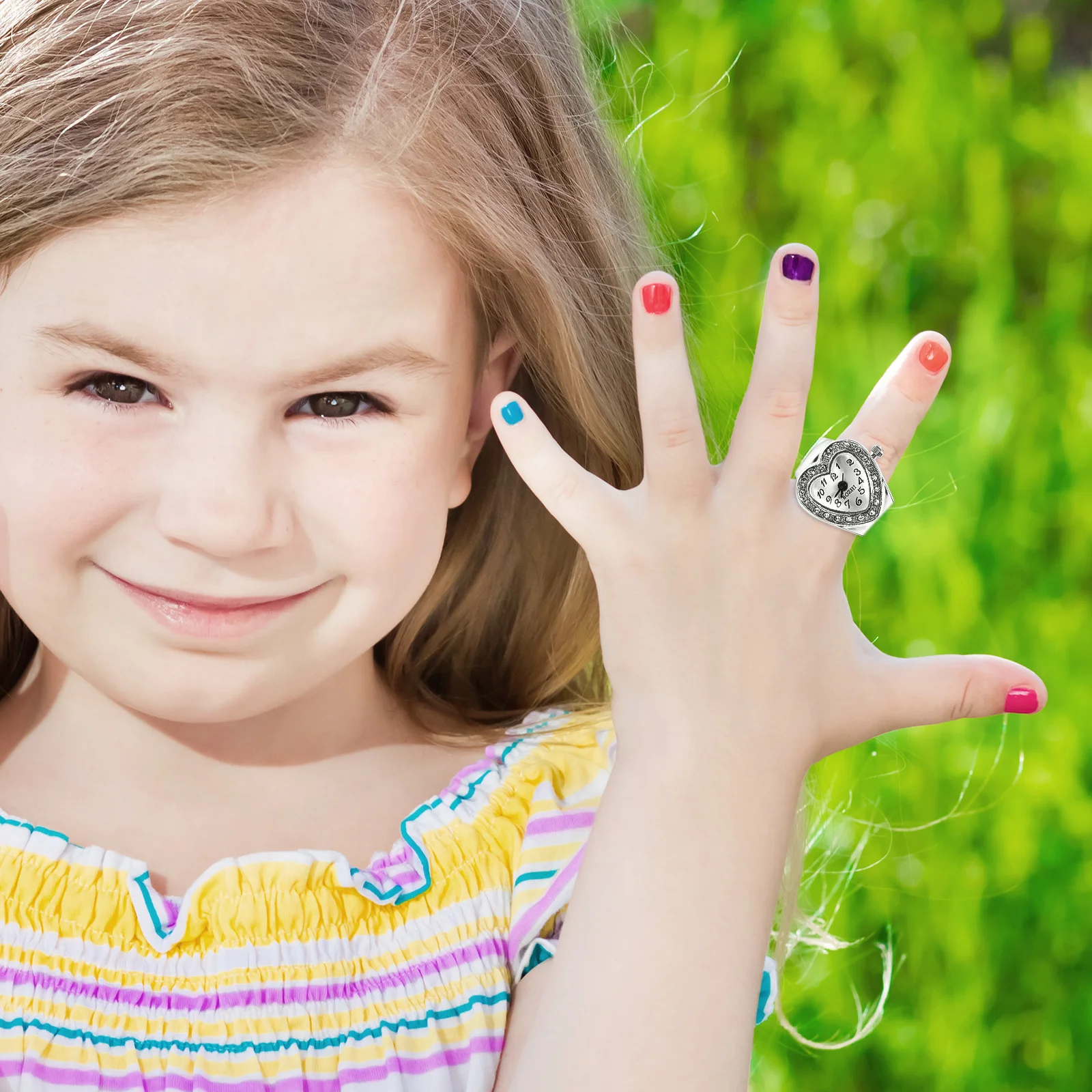 Часы для пальцев Ретро Смарт-часы Кольцо Повседневные Мужчины Женщины Корпус из