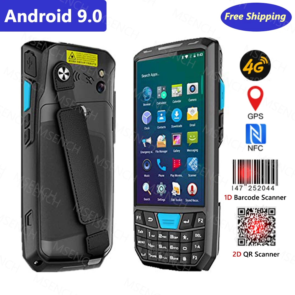 

Android 9.0 PDA Rugged Handheld Terminal PDA Honeywell 1D 2D QR Barcode Scanner Data Collector Inventory Wireless 4G GPS POS PDA