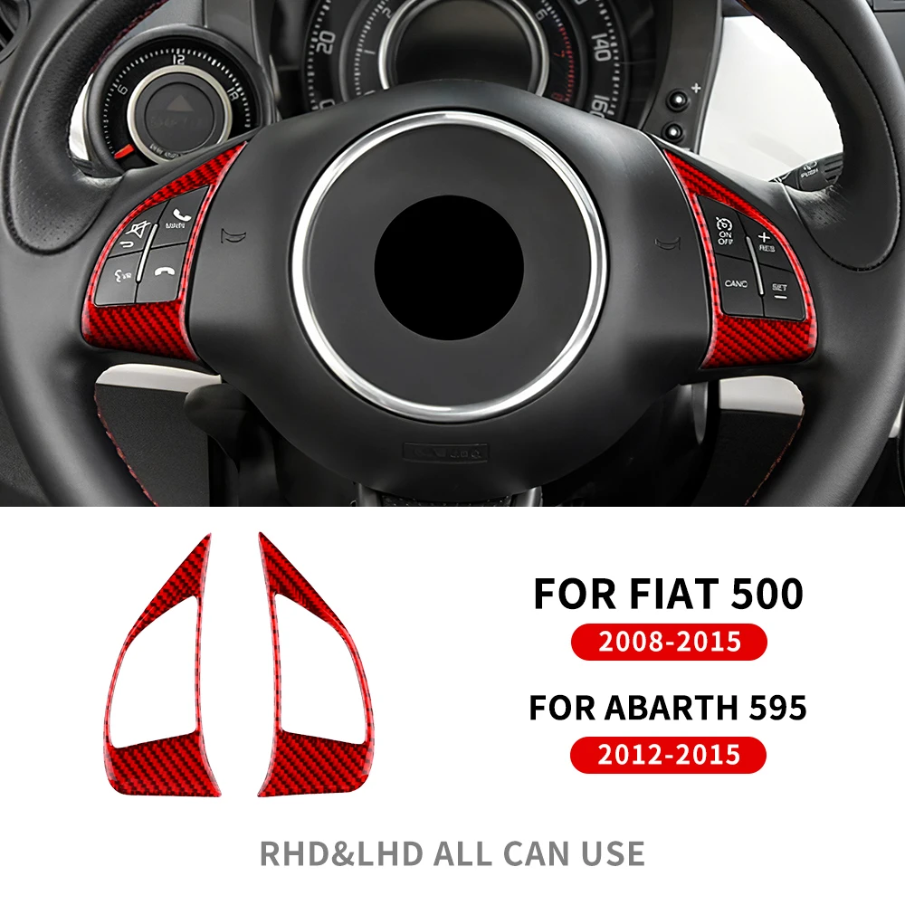 

Настоящее мягкое углеродное волокно для Fiat 500 2008-2024 500e 2013-2019 Abarth 595 2012-2023 2024 LHD RHD Ручная автоматическая рамка управления переменным током