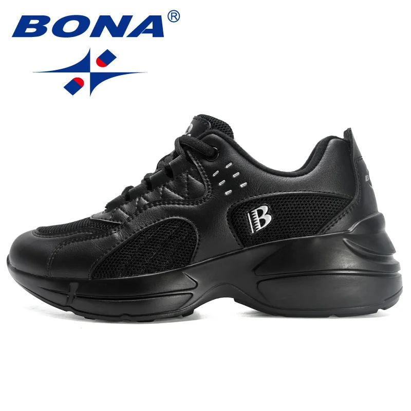 BONA 2023 New Designers Light Sneakers Casual Shoes Women Platform Shoes Fashion Vulcanized Shoes Ladies Comfy Zapatillas Mujer
