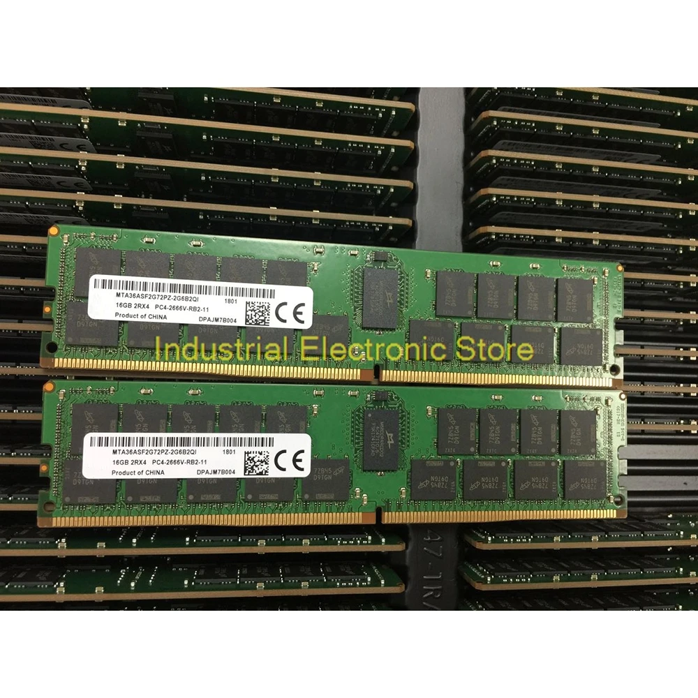1 шт. для MT RAM 16G 16 ГБ 2RX4 PC4-2666V 2666 DDR4 серверная память MTA36ASF2G72PZ-2G6B2QI