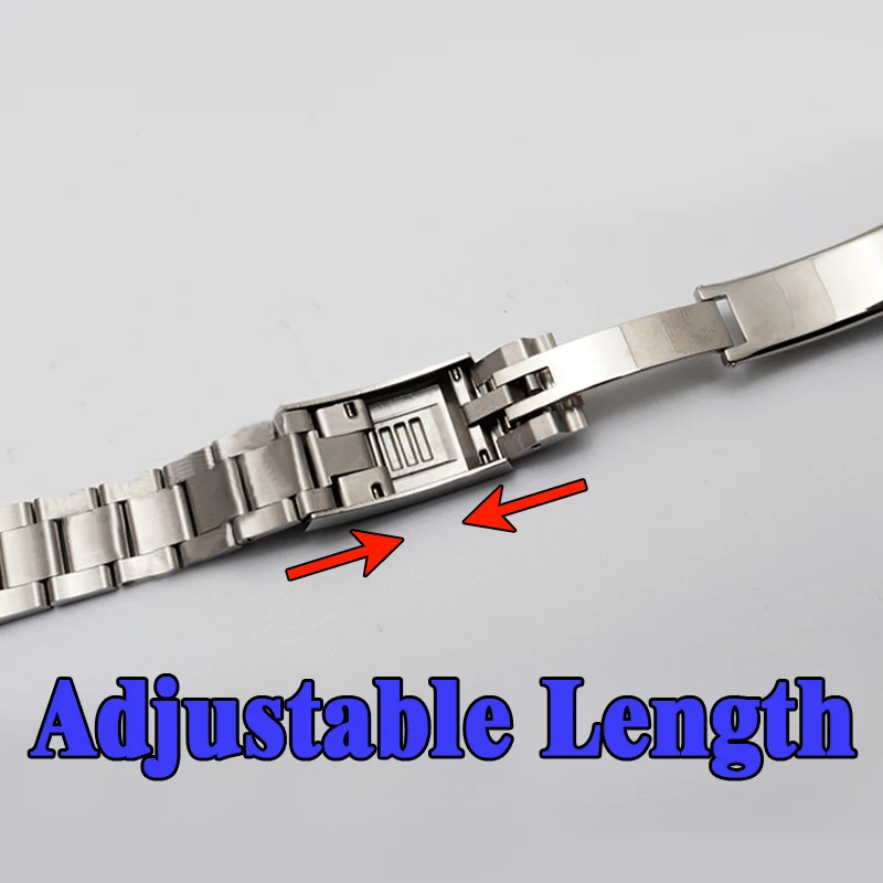 

Watchband Bracelet for Rolex SUBMARINER DAYTONA SUP GMT Just Date Stainless Steel Quick Adjust Buckle Strap Watch Chain Clasp