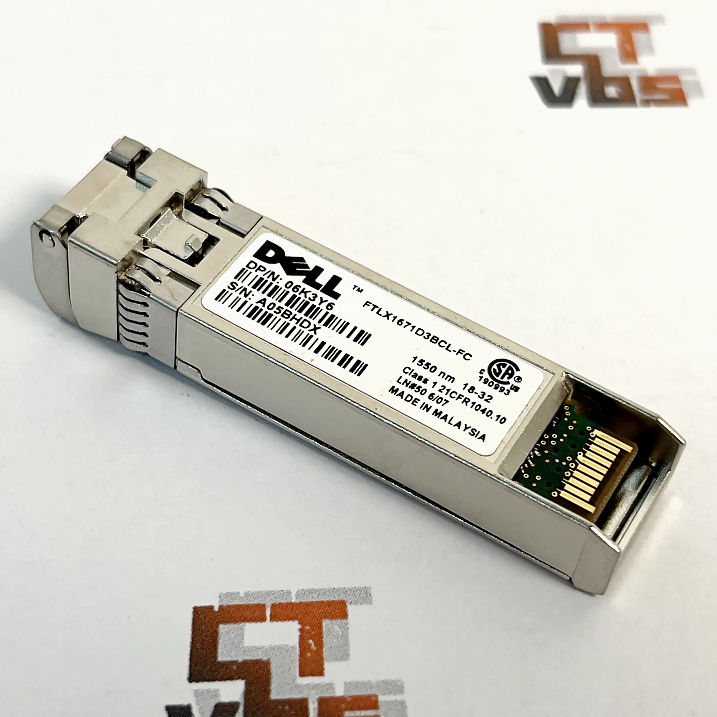 For 40km 10Gb Optical Fiber Module DELL FTLX1671D3BCL-FC 1550nm Single Mode SFP+