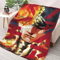 fire punch cover 1 throws blankets collage flannel ultra soft warm picnic blanket bedspread on the bed