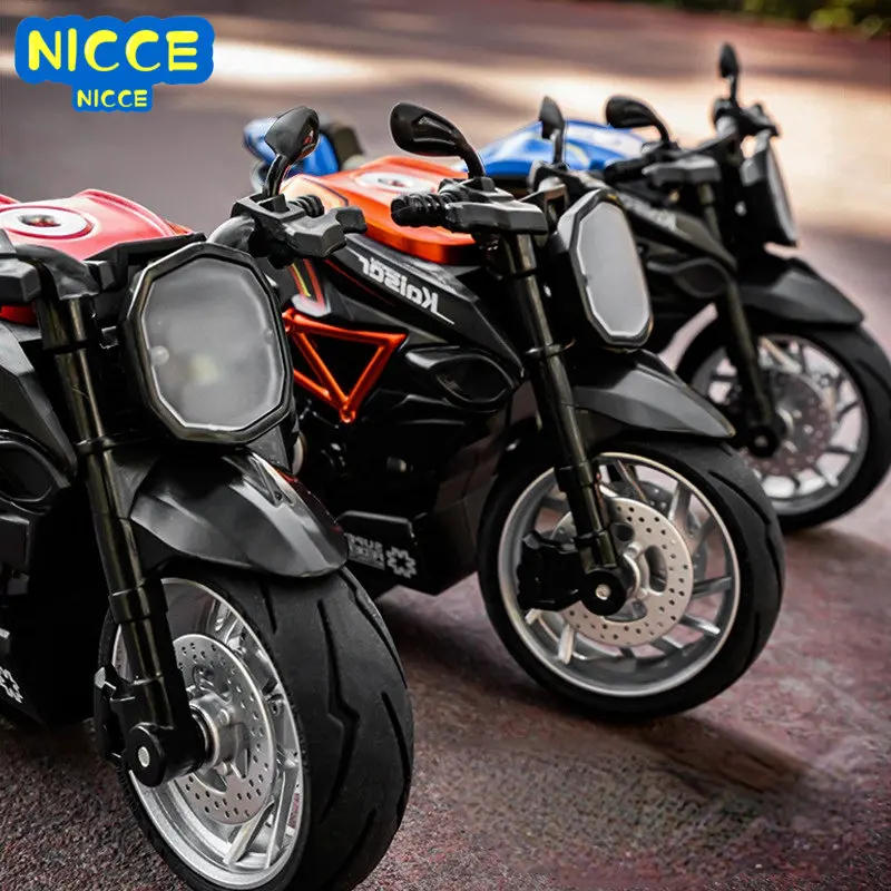 

Nicce 1:12 Gusta Motorcycle Model High Simulation Diecast Metal Alloy Model Car Sound Light Collection Kids Toy Gifts