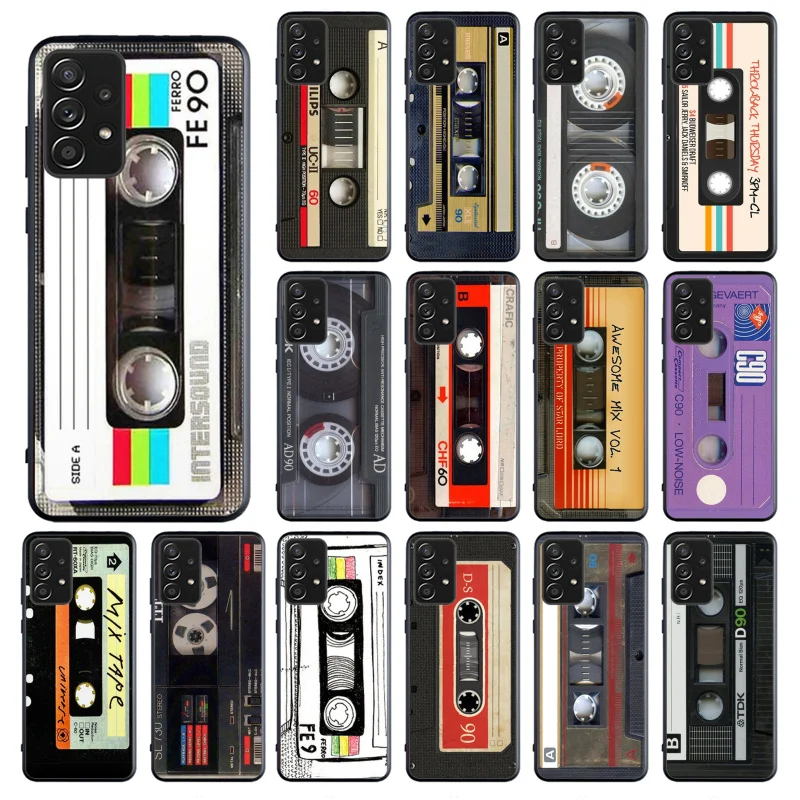 

Cassette Tape Phone Case for Samsung Galaxy A13 A22 A12 A32 A71 A11 A21S A33 A52 A72 A51 A50 A70 A31 M31