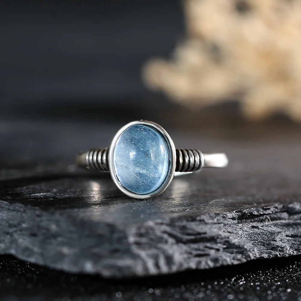 Упрощенное кольцо из стерлингового серебра 925 пробы натурального янтаря с