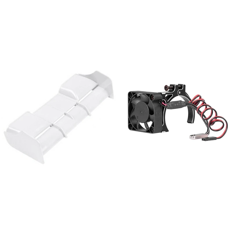 

1:8 Buggy RC Cars RC Plastic Nylon Tail Wing With RC 4268 4274 Motors Heatsink + High Speed Cooling Fan CNC Machined Alu